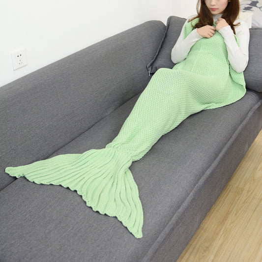 Mermaid Woolen Wool Knitted Fish Tail Blanket