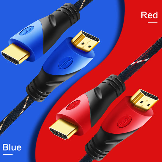 TV Cable HDMI High-definition Cable 4K 14 3D Two-color Computer-TV High Definition Multimedia Cable